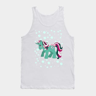 Green unicorn with twinkle eyes Tank Top